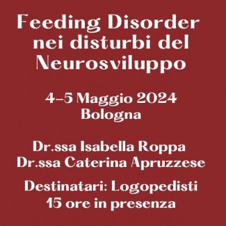 Feeding Disorder nei disturbi del Neurosviluppo