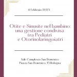 Otite e Sinusite nel bambino: una gestione condivisa tra Pediatri e Otorinolaringoiatri
